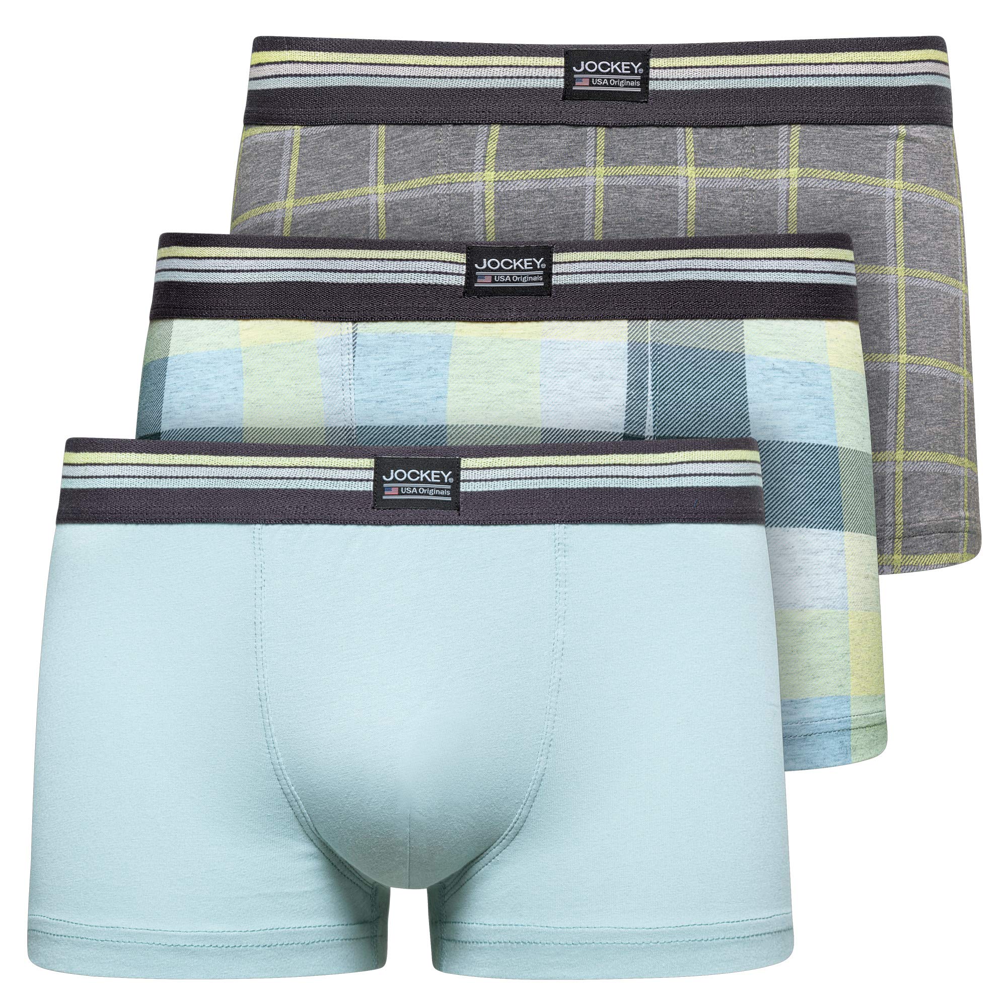Cotton Stretch Short Trunk 3Pack, Sterling Blue, XL
