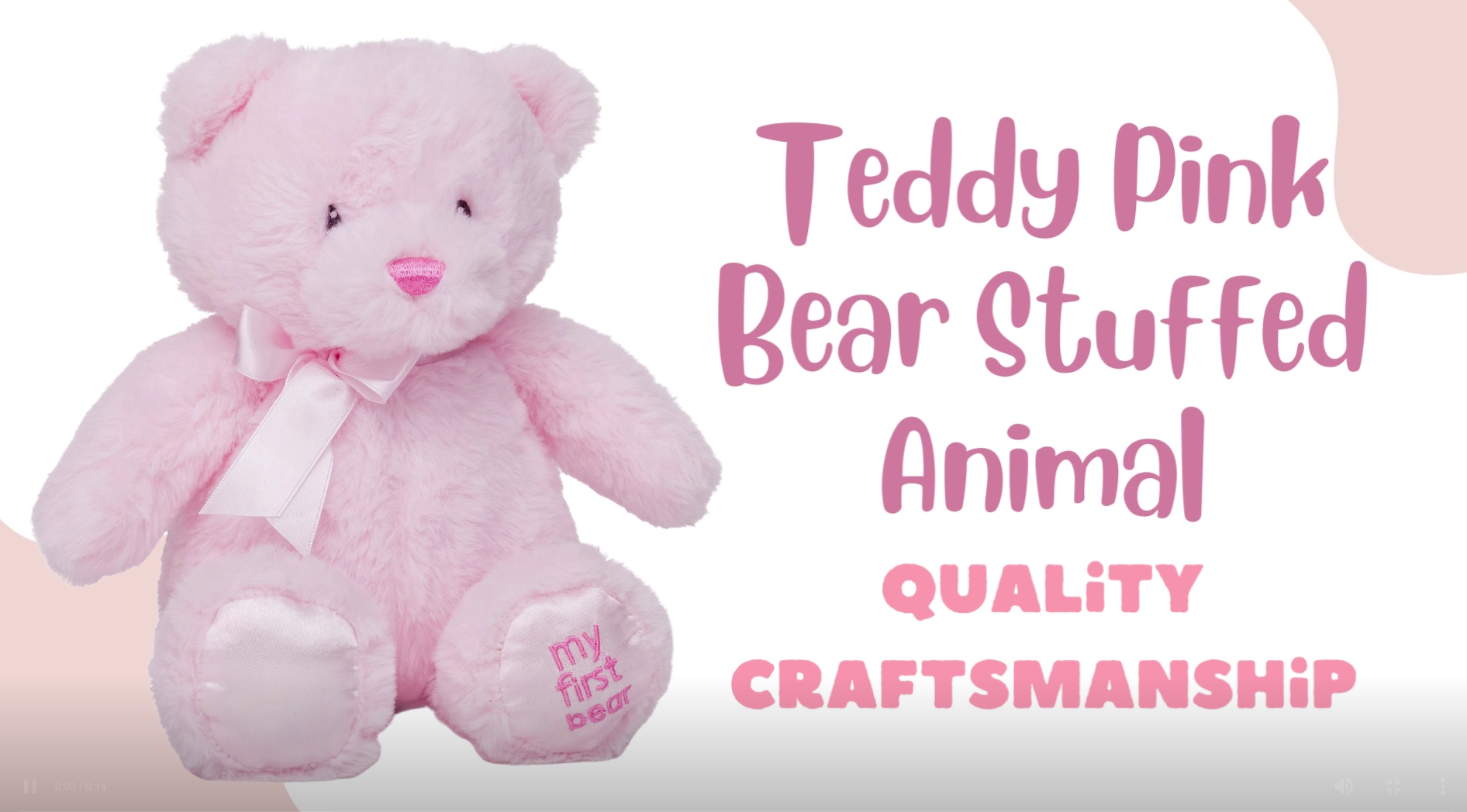 その他 pink baby bear Amazon.com: Jolitee My First Bear Stuffed Animal - Pink Teddy Bear