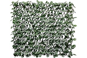 Artificial Expandable Ivy Leaf Lattice Panels for Privacy and Decor
