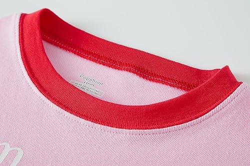 Miniatura 6 de Akyzic Conjuntos de pijamas de Navidad para niños y niñas, ropa de dormir de Papá Noel y muñeco de nieve