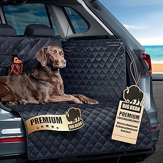 BigDean Premium Kofferraum Schutzmatte mit Seiten & Stoßstangenschutz – Kofferraumschutz Hund schmutz- & wasserabweisend – Universelle Kofferraumwanne für Hund & Gepäck product image