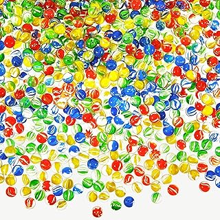 Libima Glass Marbles - Colorful, Bulk Pack