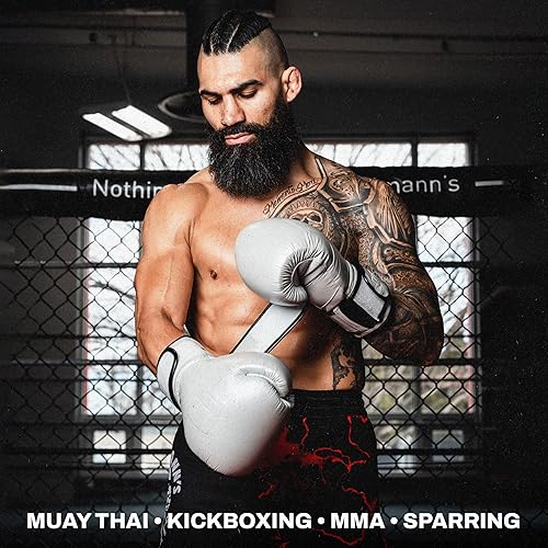 Miniatura 5 de Tigear APEX5 Guantes de boxeo  Chrome Luxe  Boxeo, Muay Thai, MMA y entrenamiento de bolsas pesadas  100% cuero de búfalo