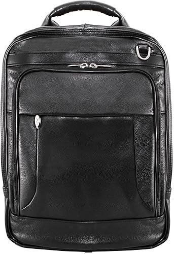 Miniatura 4 de McKlein 4165 - Bolsa para ordenador portátil, cuero negro (41655)