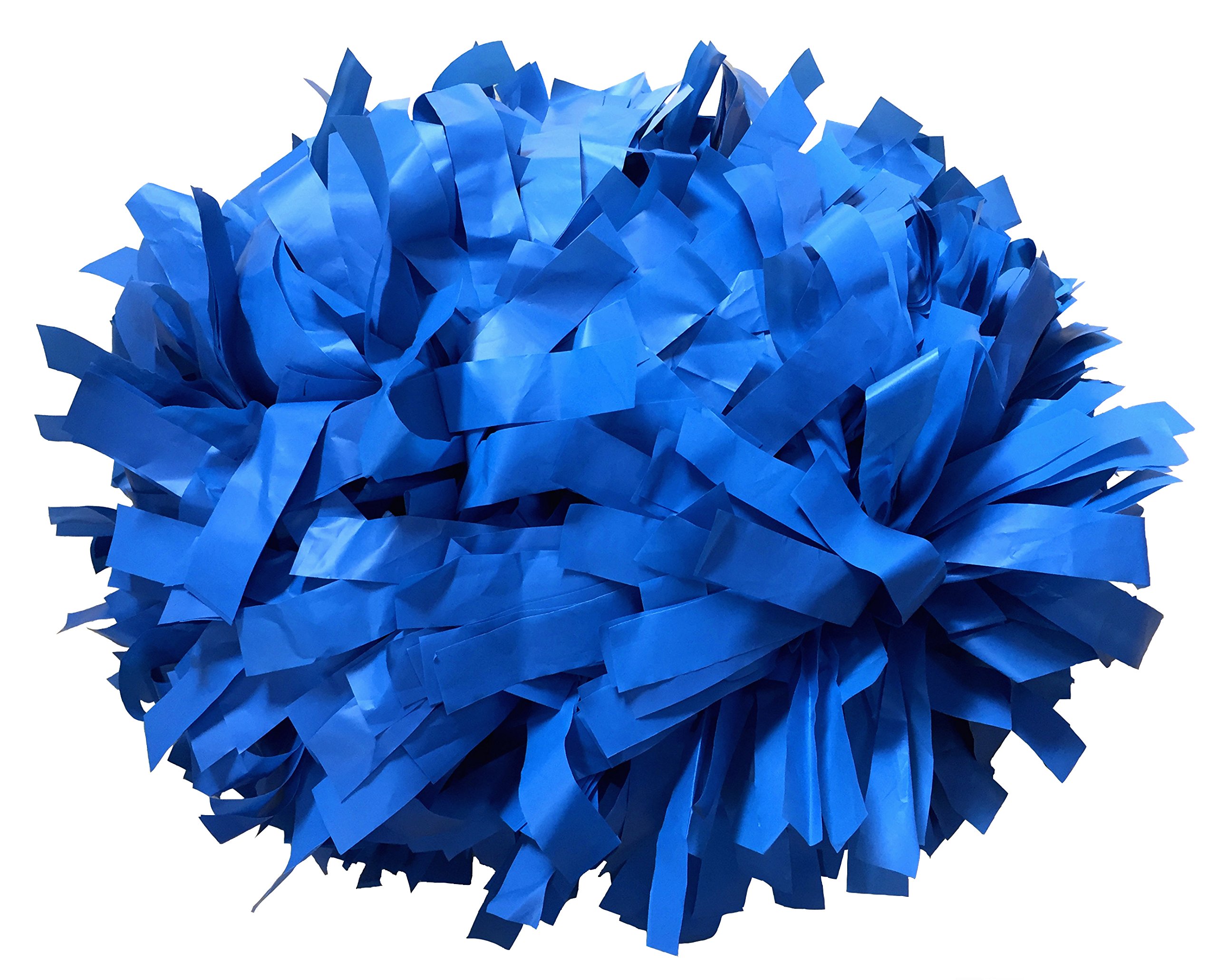 kuugear Pair, 6" Plastic Cheerleading Pom Pom with Baton Handle