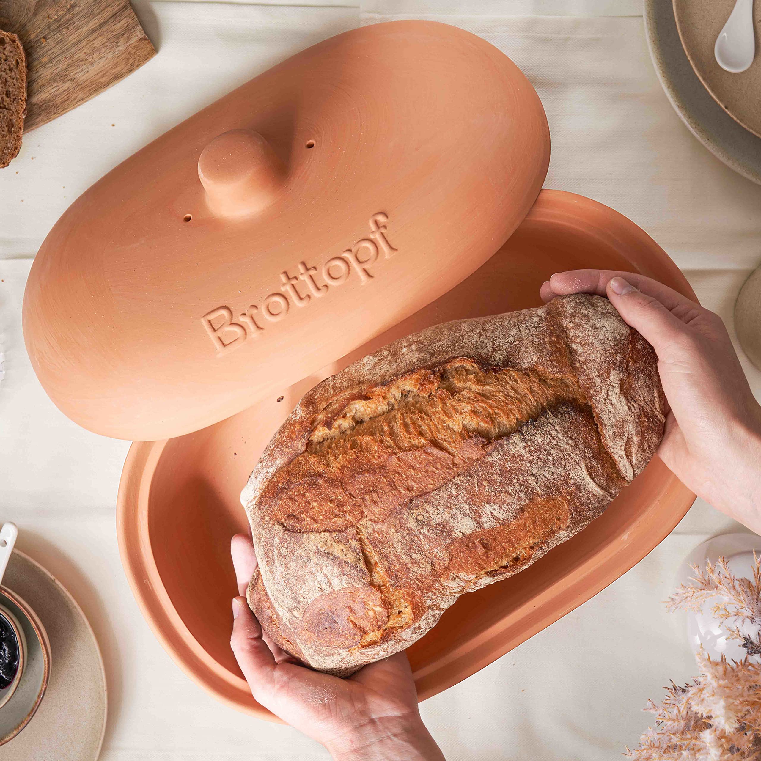 Contenitore Pane Ermetico Trasparente - Mantiene Il Pane Fresco Più A Lungo | Design Moderno Con Cassetto - Foto 3