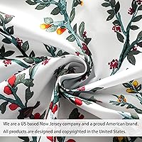 Vista 4 de DriftAway Jasmine - Cenefa de cortina de ventana con aislamiento térmico botánico de acuarela para sala de estar, dormitorio, cocina, 2 capas de 52