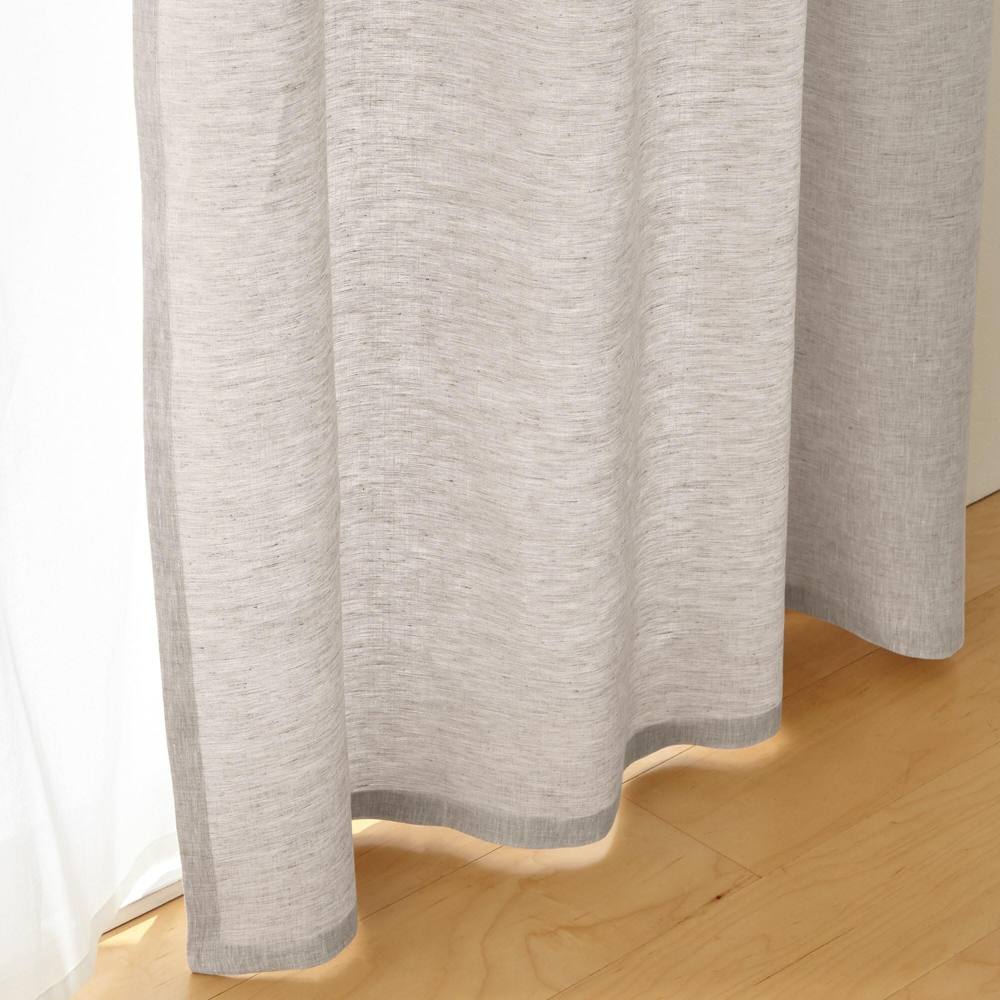 新品　未使用　無印 麻平織 ノンプリーツカーテン 幅100×丈178cm用 Amazon｜無印良品 麻平織ノンプリーツカーテン ・幅100×丈