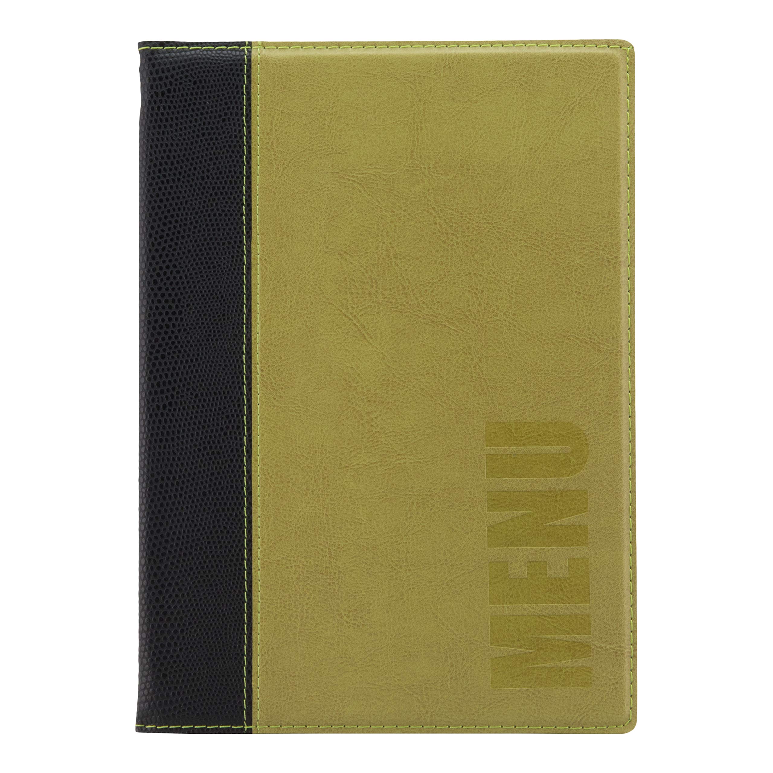 Securit Protège-menu Simili cuir de la Gamme Tendance - A5, 1 Double Insert Inclus (présente 4 Pages A5)