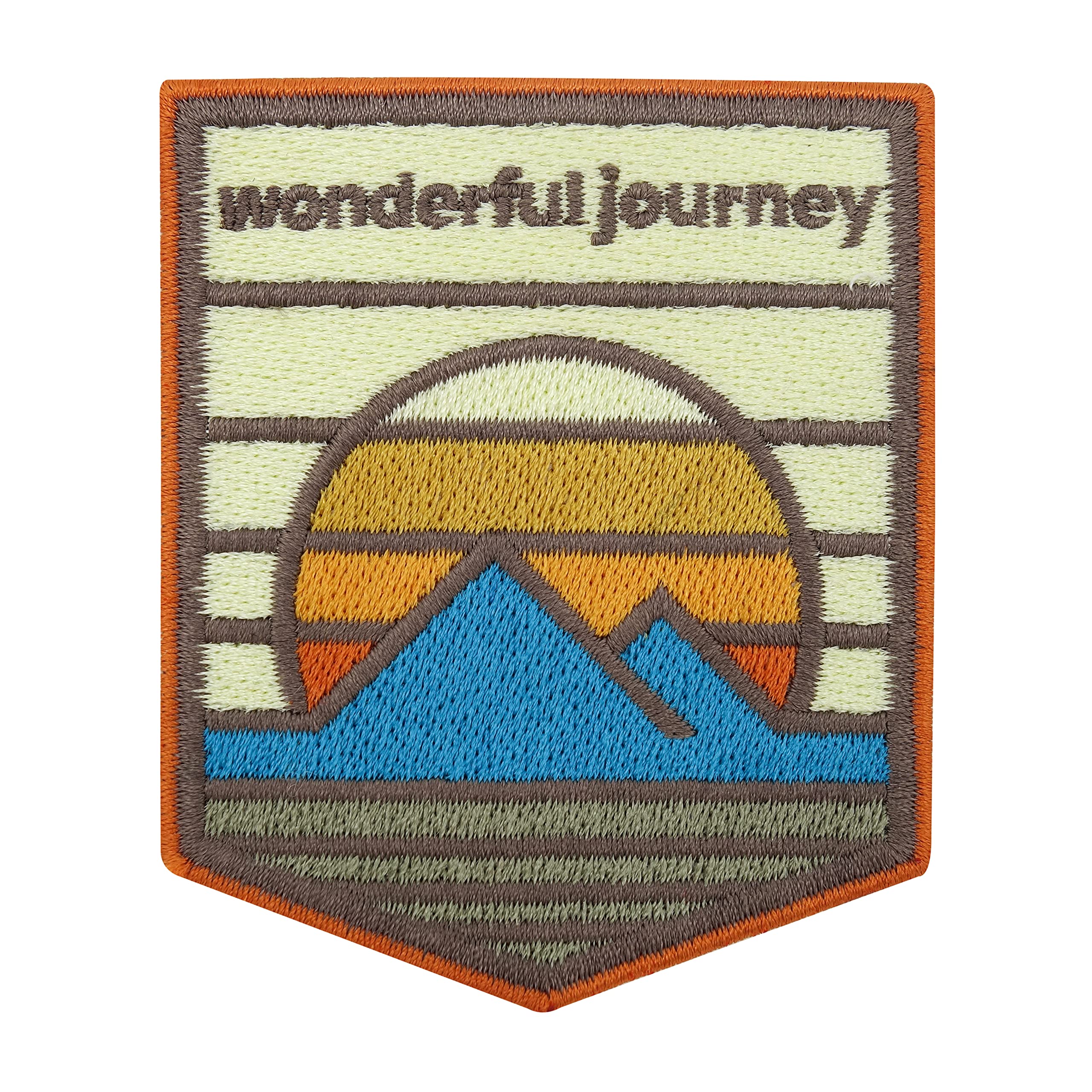 Toppa Termoadesiva Adventure Collection - Scritta 'Never Stop Exploring' Per Zaini E Abbigliamento Outdoor