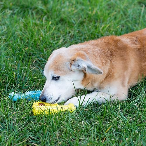 Miniatura 3 de Youngever Paquete de 2 juguetes de golosinas para perros para limpieza de dientes de mascotas, masticar, buscar, dispensar alimentos (pequeño 4.8