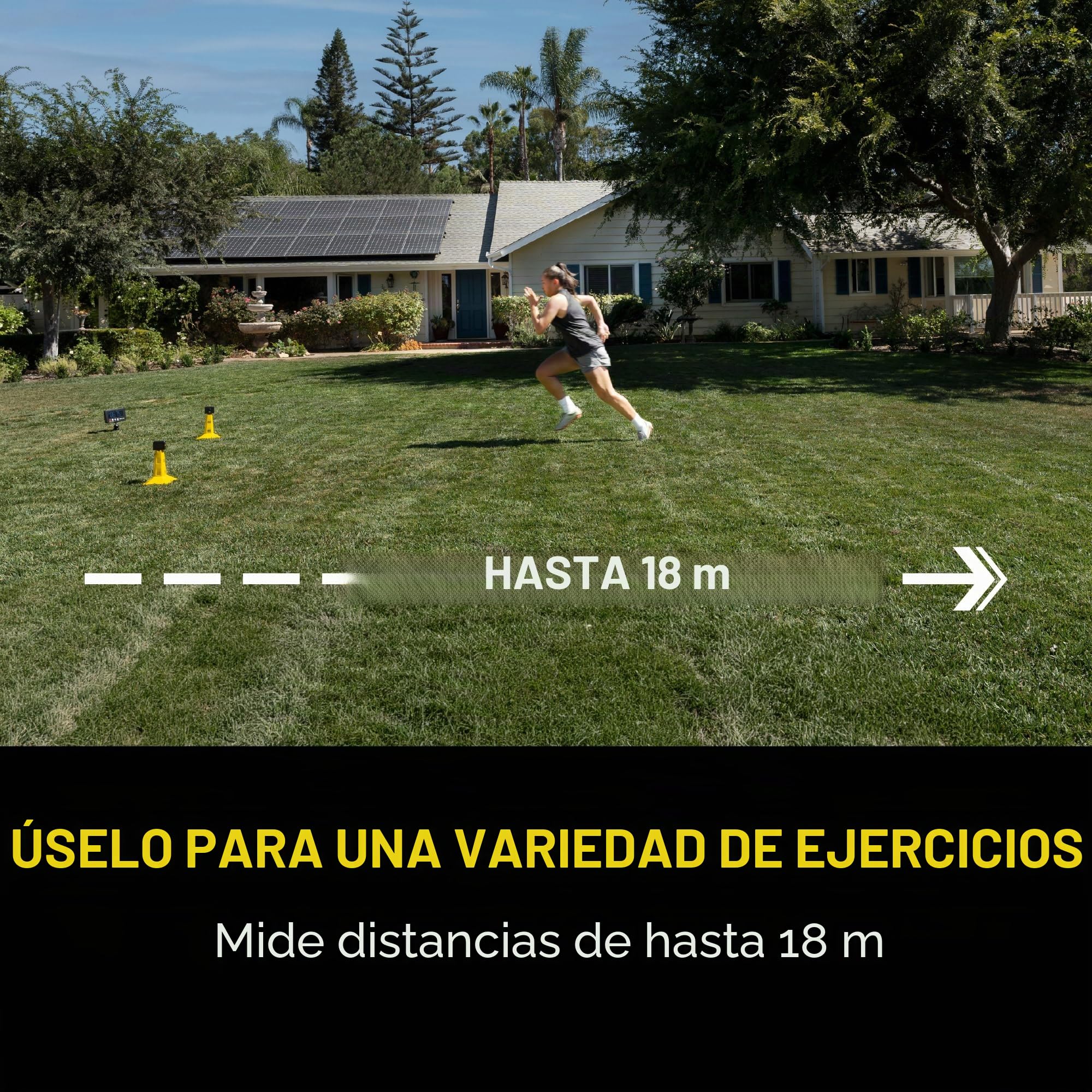 SKLZ Puertas de Velocidad Sistema de Entrenamiento con Sensores Cronómetro Bolsa de Transporte 45.72 Metros 50 Tiempos Interior Exterior Agilidad Potencia