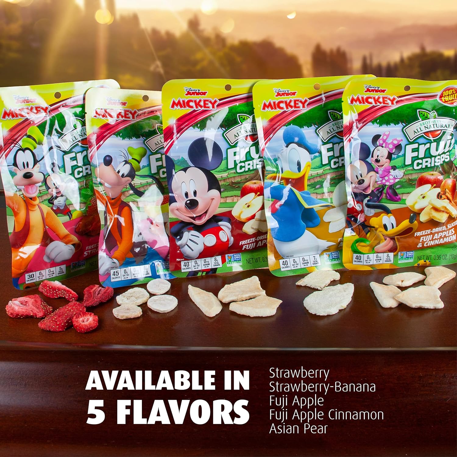 Brothers All Natural Disney Freeze Dried Fruit Crisps, Fuji Apple & Cinnamon, 0.35 Oz (Pack of 12), Made with 100% Fruit, Gluten Free, Soy Free, Vegan, Healthy Snack, Lunch Box Ready - Image 5