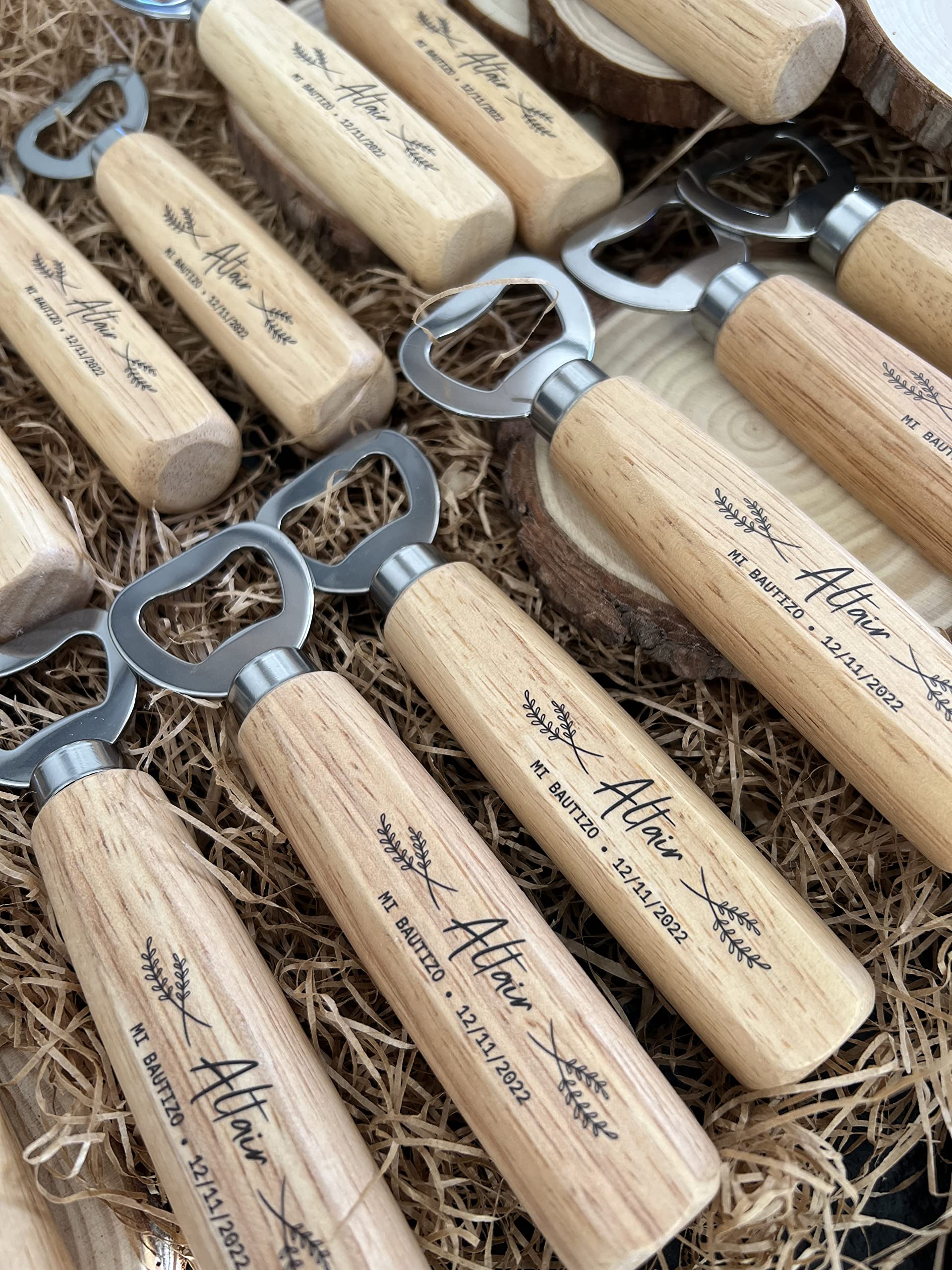 Abrebotellas clásico personalizado con nombre o logotipo, imanes personalizados, regalo original