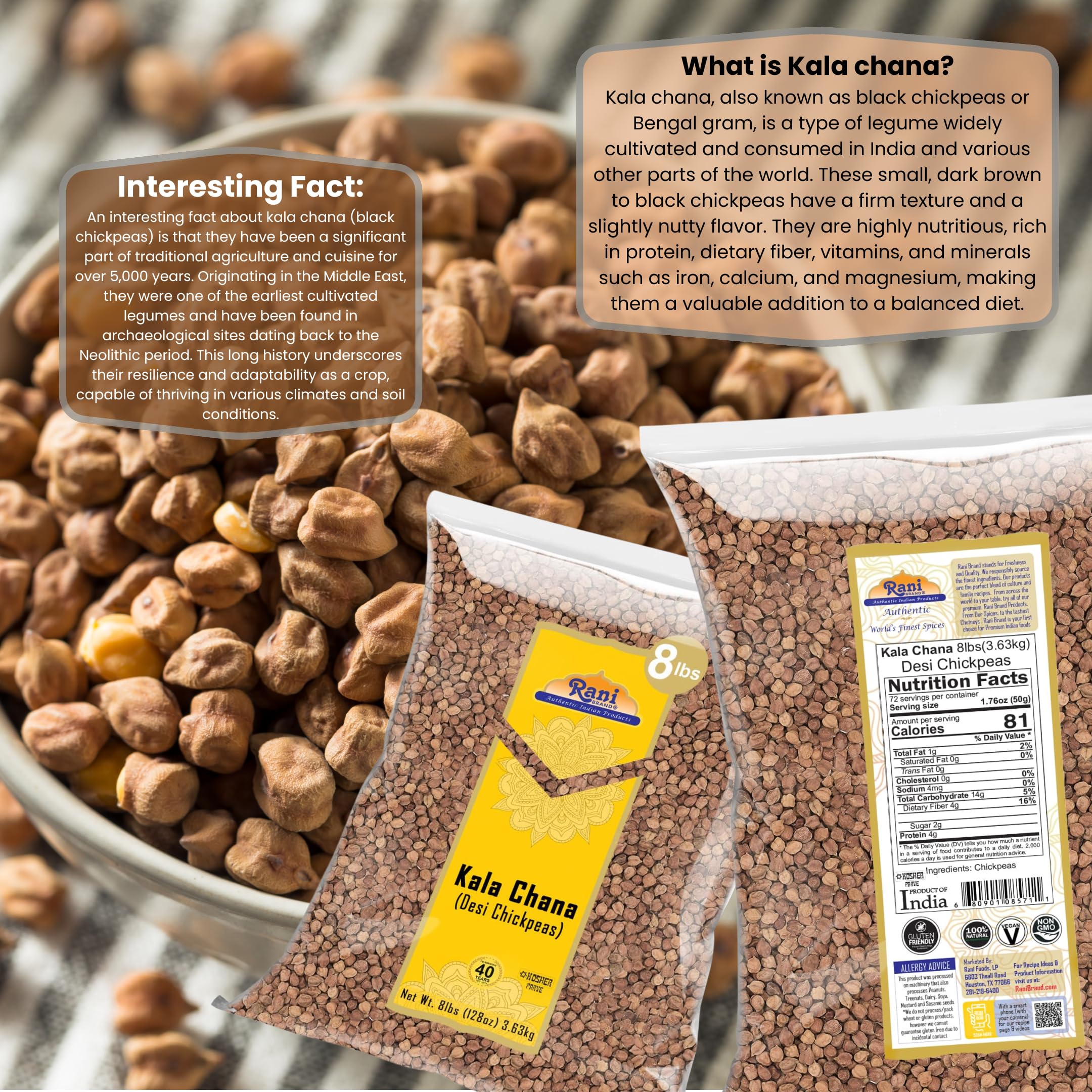 chana♡ Amazon.com : Rani Roasted Chana (Chickpeas) Black Pepper Flavor