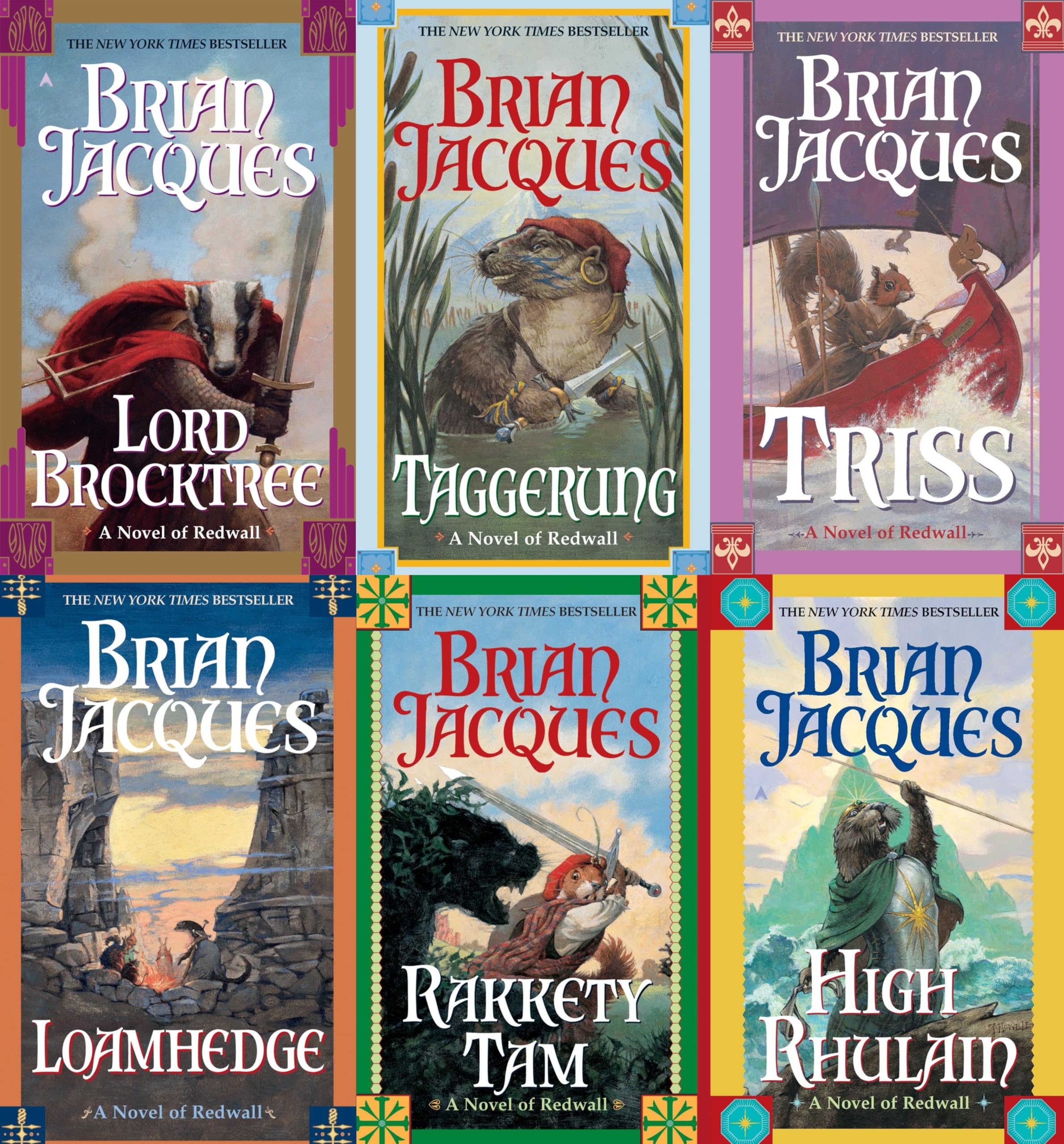 Brian Jacques Redwall 6 Volume Set 13-18