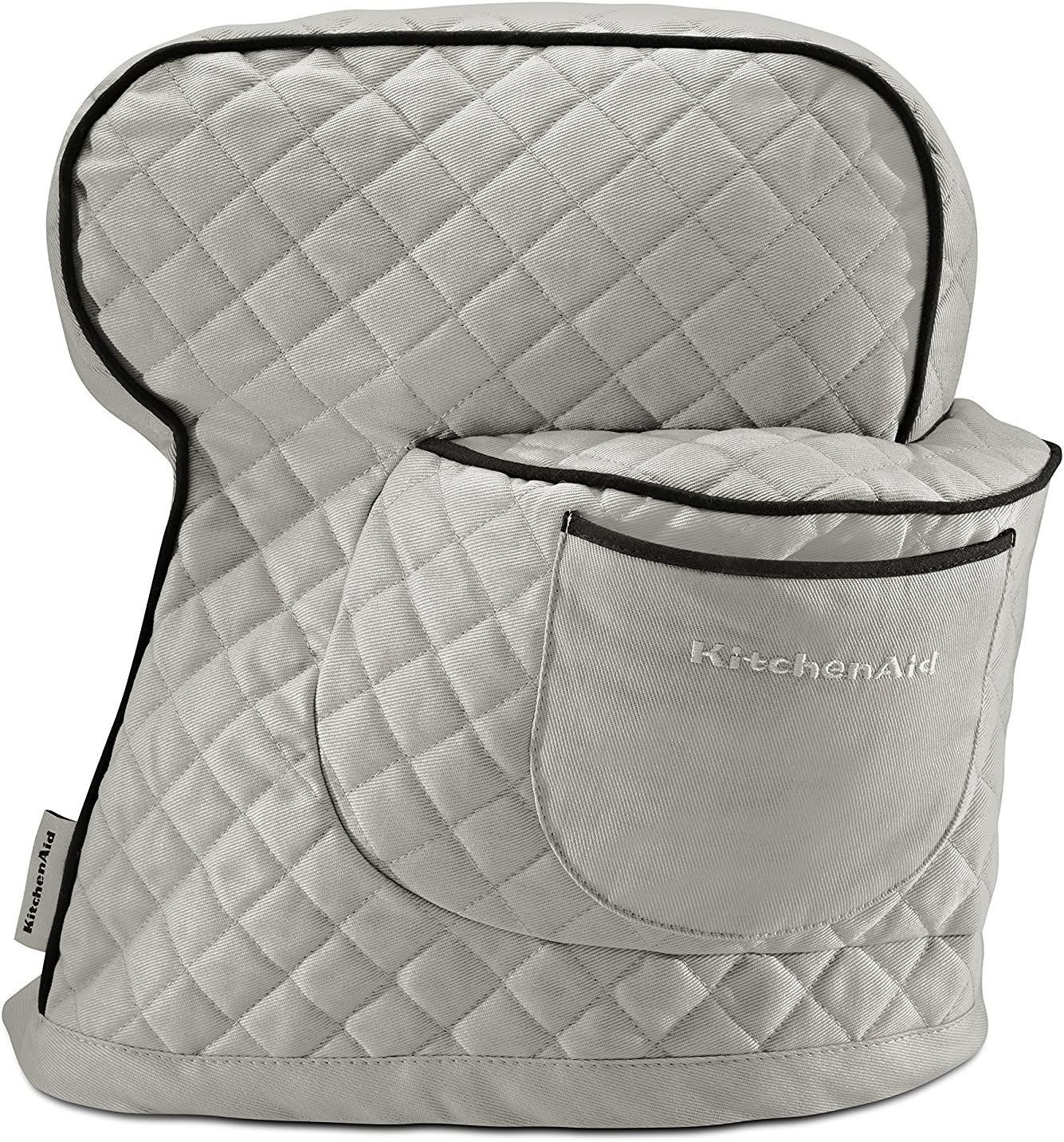 KitchenAid Fitted Stand Mixer Cover, Silver Frost
