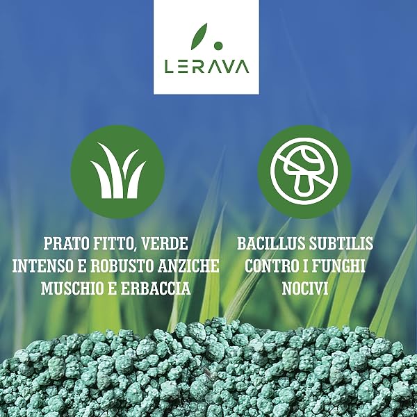 LERAVA Spring Lawn Fertilizer (70 m²) – Fertilizer for Green and Lush Lawns – Nitrogen Feed Anti-Slow-Release – Regeneration and Nutrition of Turf All Season - 3