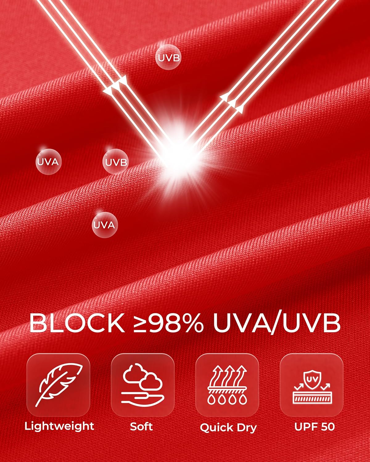 Boladeci Men's UPF 50+ Sun Shirts 1/4 Zip Long Sleeve SPF UV Protection Lightweight Quick Dry Quarter Zip Golf Shirts - Image 5