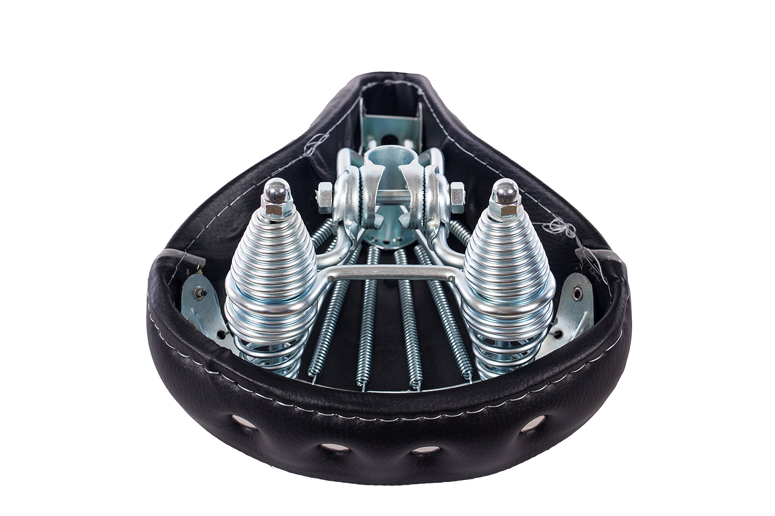 Selle Montegrappa Bicycle Saddle City Cruiser Saddle SM 110 Iris Spring Frame, Made in Italy, 4 Colours, Black - Image 3