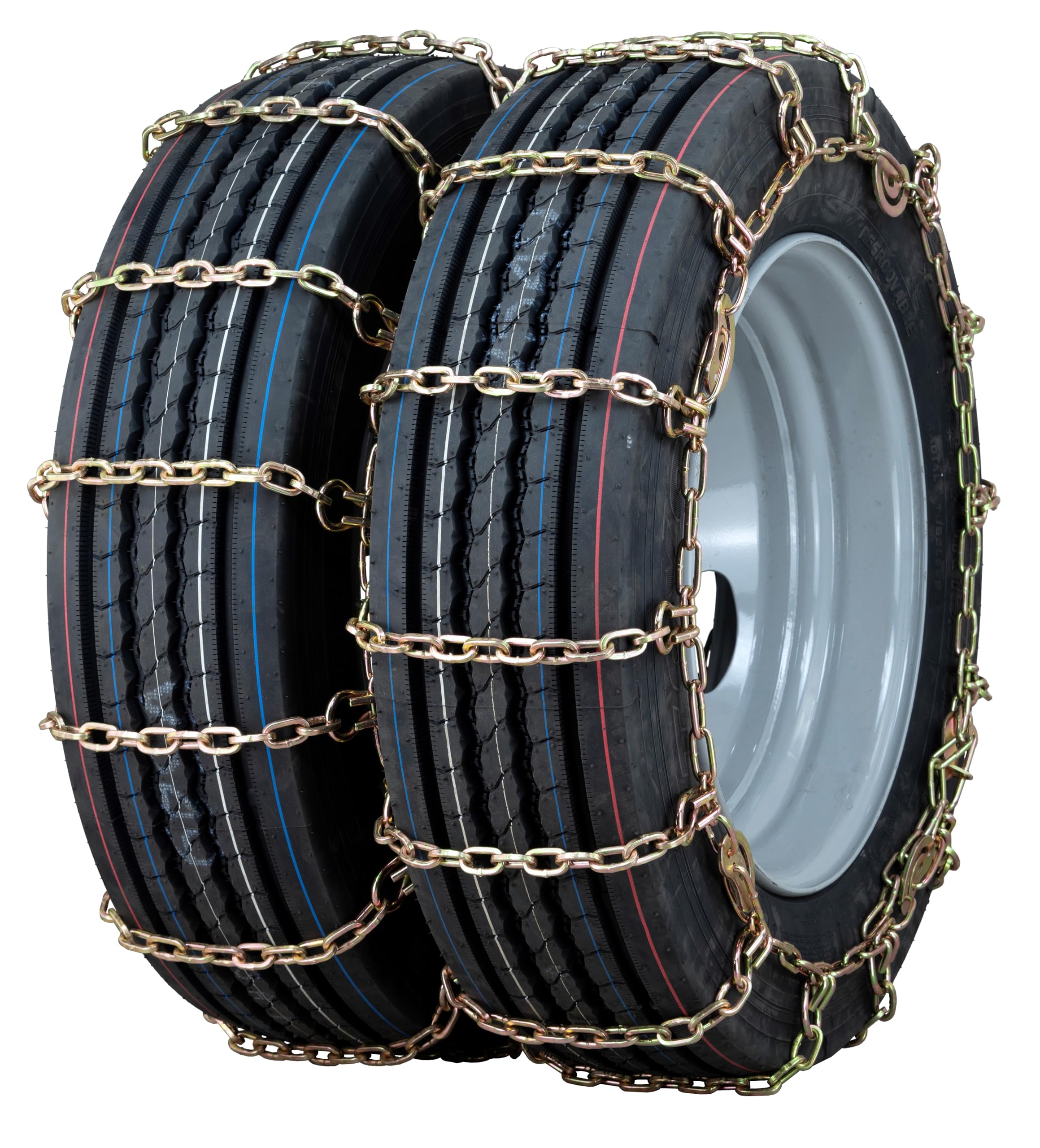 Quality Chain Light Truck 5.5mm Square Alloy Link Cam-Style Tire Chain - Dual Triple (4129SLC)