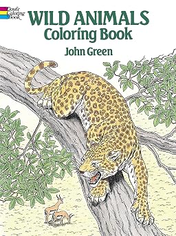 Wild Animals Coloring Book Elephants, Pandas, Bears, Lions, Giraffes and More! Dover Animal Coloring Books