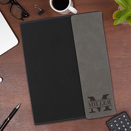 Miniatura 2 de My Personal Memories, Portafolio personalizado con solapa monograma personalizada, grabado para profesor, estudiante, negocios, hombre, mujer,