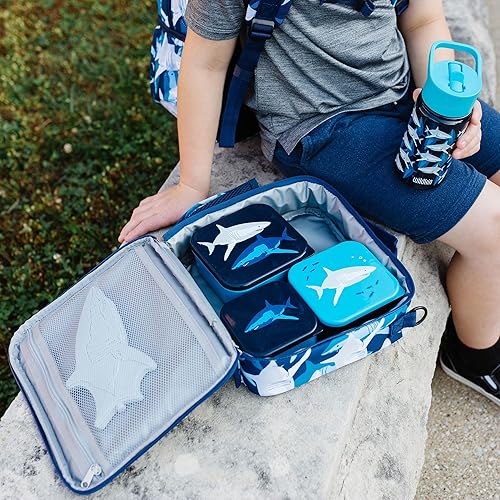 Miniatura 7 de Wildkin Recipientes de alimentos anidables para niños y niñas, perfectos para guardería y preescolar, juego de 3 recipientes de alimentos apilables