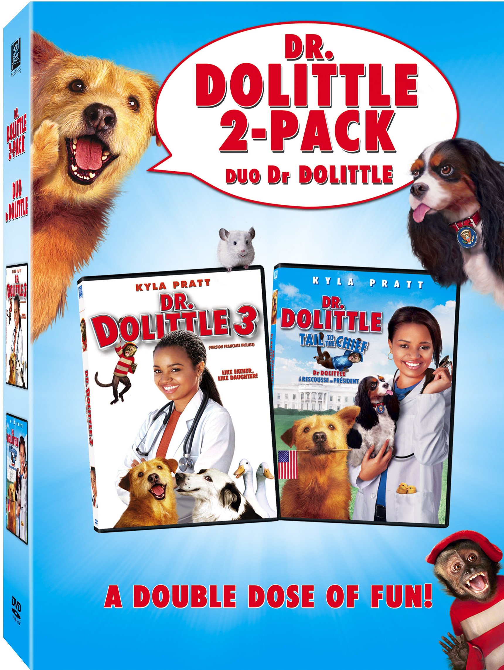 Dr. Dolittle 3 / Dr. Dolittle: Tail to the Chief (Double Feature) (Bilingual) [DVD]