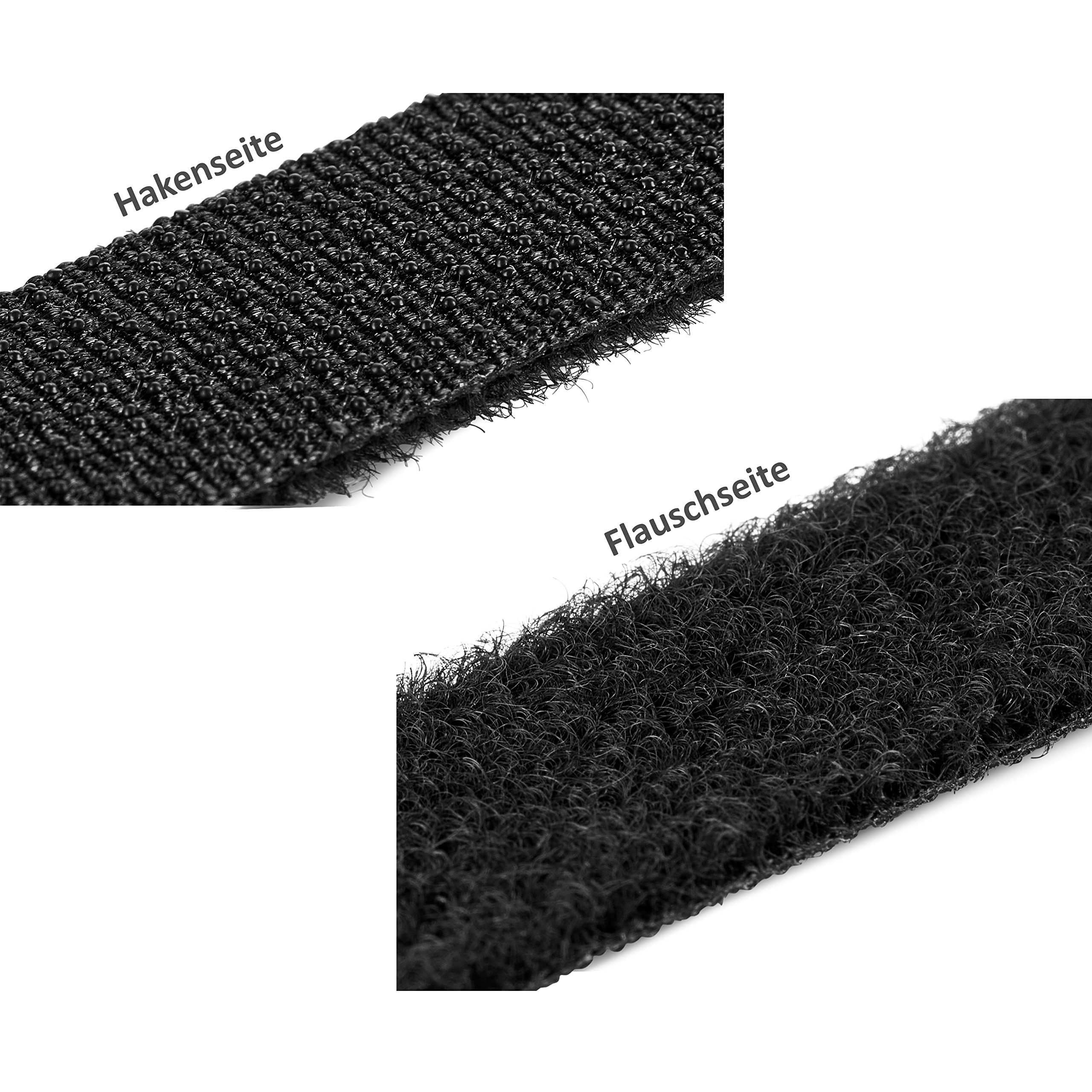 Kabelklettband Klett-Kabelbinder Bündelband Kabelbinder aus Klettband 100 Stück schwarz (21 x 300 mm)