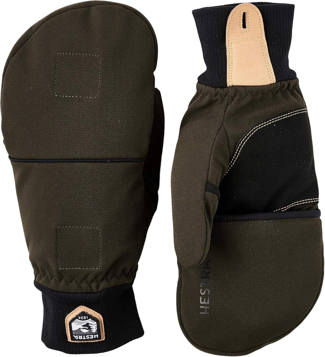 Hestra Windbreaker Pull Over Mitt, Waterproof, Windproof & Insulated Mitten with Hood for Extreme Cold and Winter Sports