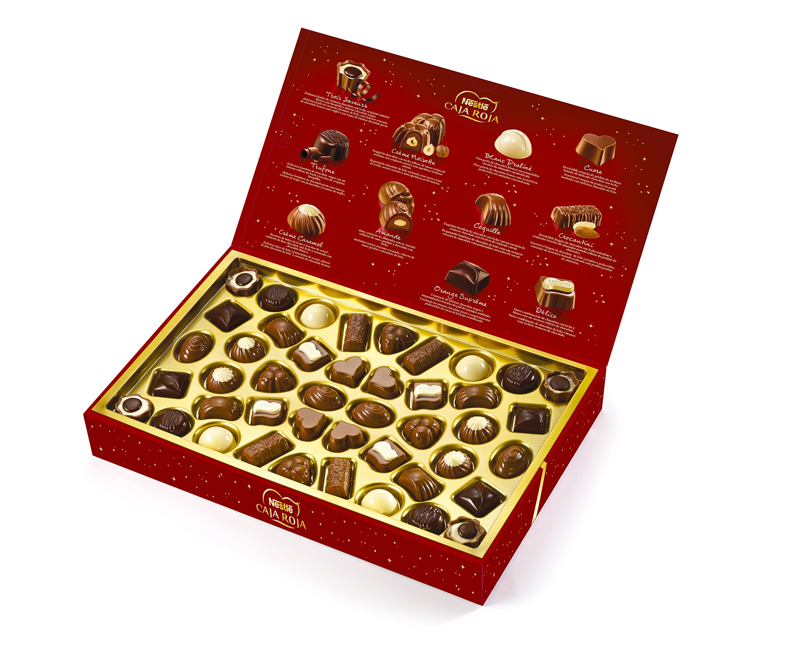 Nestlé Caja Roja Bombones de Chocolate, 400g (Paquete de 4)