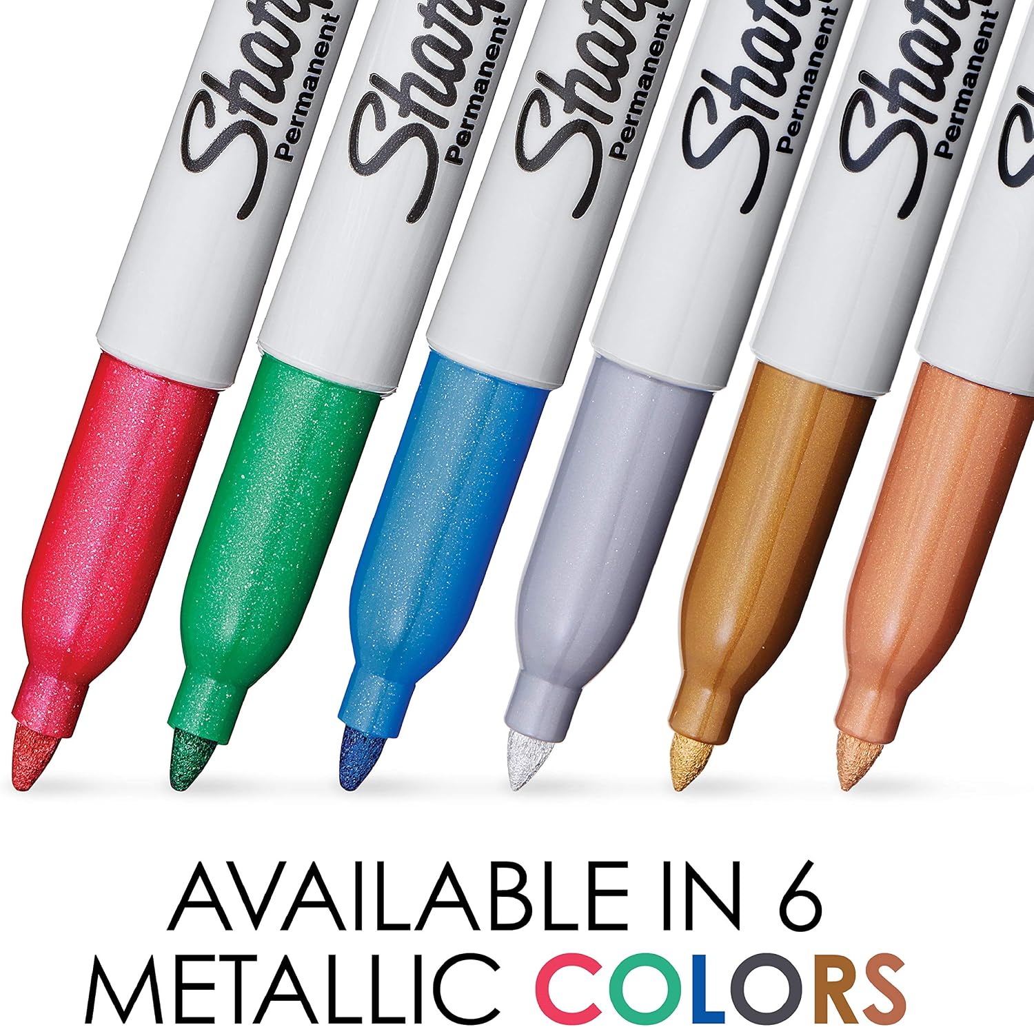 SHARPIE Metallic Permanent Markers, 3 Count