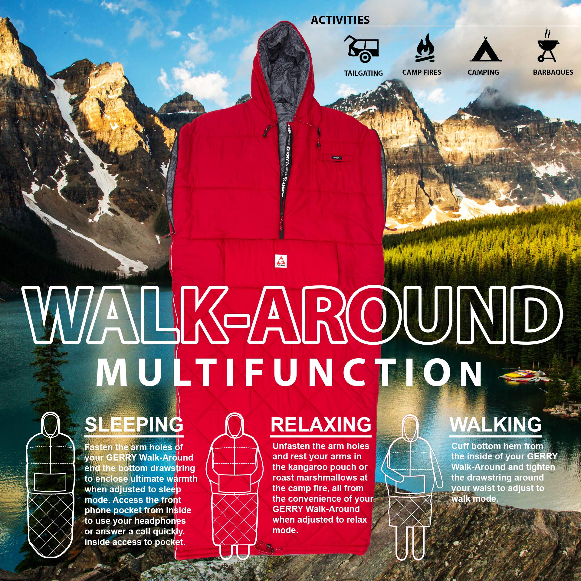 Wearable Walk-Around Sleeping Bag 