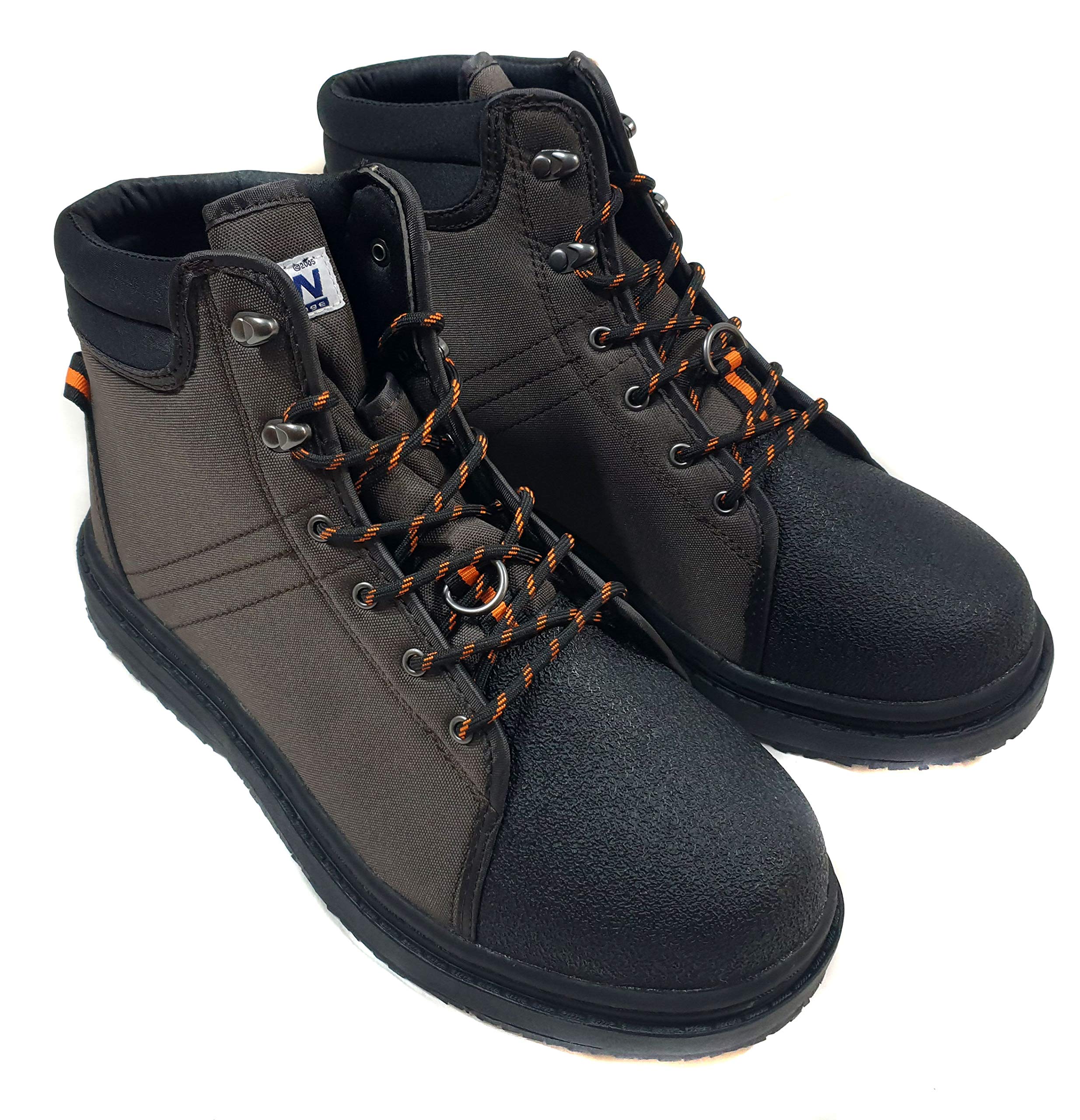 Bison MK2 WADING BOOTS IN STUDDED RUBBER SOLE SIZE 9
