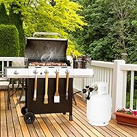 Vista 7 de SHINESTAR Medidor universal de tanque de propano para tanques LP de 5 a 20 libras Indicador de nivel de gas para parrilla, calentador