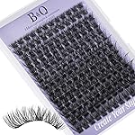 B&Q Wispy Lash Clusters Full B02,Eyelash Clusters 156PCS Comfortable band Cluster Eyelash Extensions,8-18mm Volume Individual Lashes Lightweight D Curl Lash Clusters Soft Eyelashes Natural Look(B02)