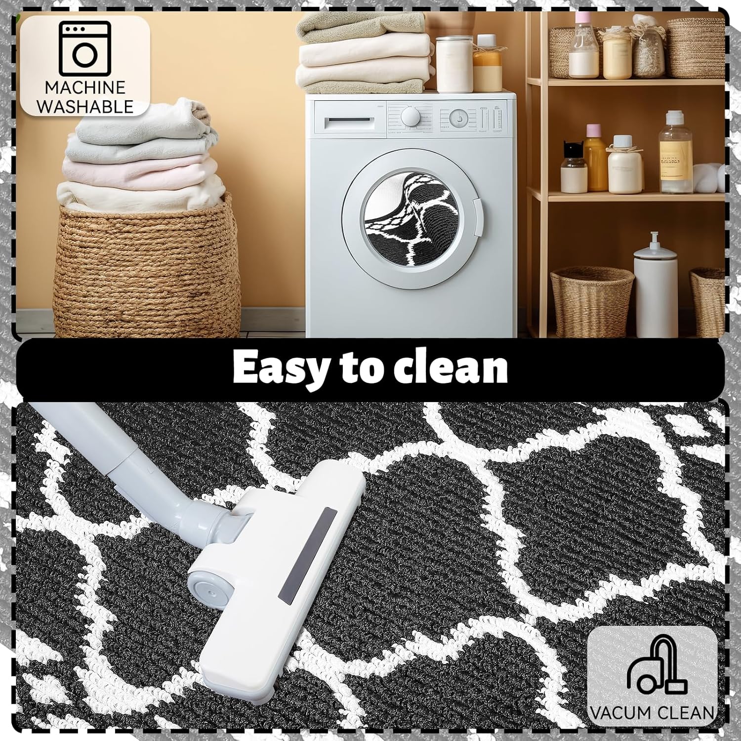 Kitchen Mats for Floor 3 Piece Set,Soft Comfort Kitchen Runner Rugs Non Skid Washable,Farmhouse Kitchen Mats for Floor Sets,Kitchen Area Rug Floor Mat for Bathroom Entryway Indoor Door