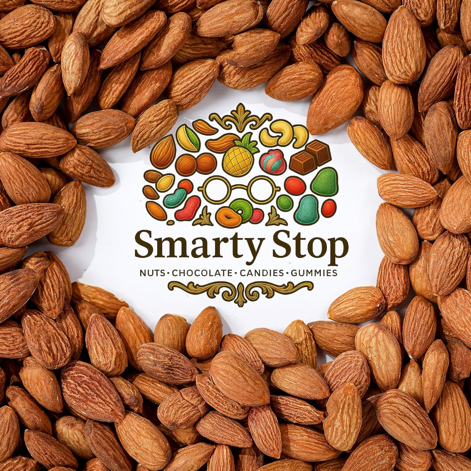 Smarty Stop California Almond Nuts Collection (Raw Almonds, 5 LB)