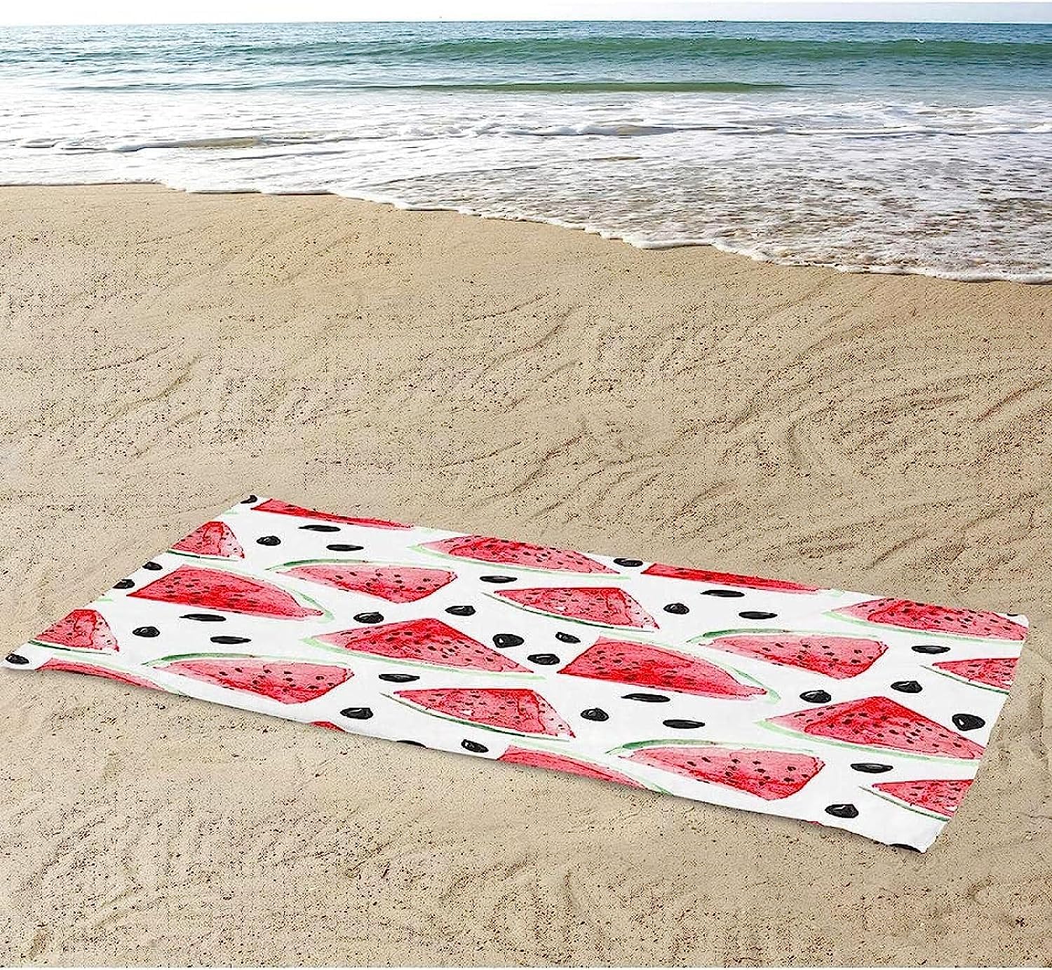 Telo Mare 3D Anguria Dei Cartoni Animati 200 X 200 Cm, Telo Da Bagno, Telo Da Spiaggia In Microfibra. Asciugamano Ultra Leggero E Ad Asciugatura Rapida Per Sport, Coperta Da Spiaggia, Coper -5A8A+V7P
