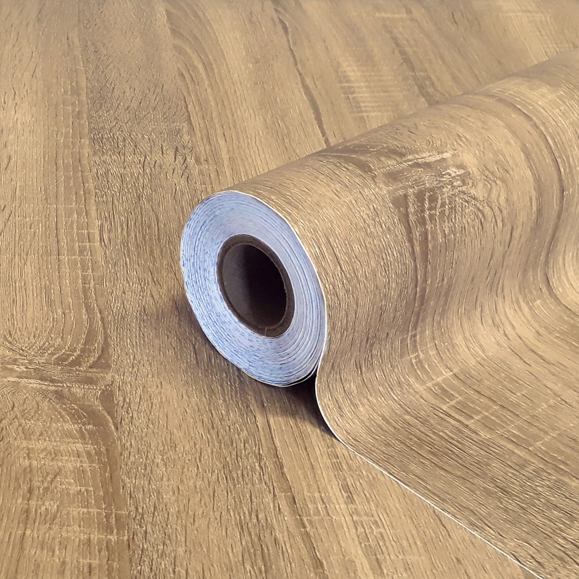 Dimex Medium Oak Wood Self-Adhesive Film - Decorative for Furniture, Door, Kitchen, Cabinet, Table, 90cm x 210cm