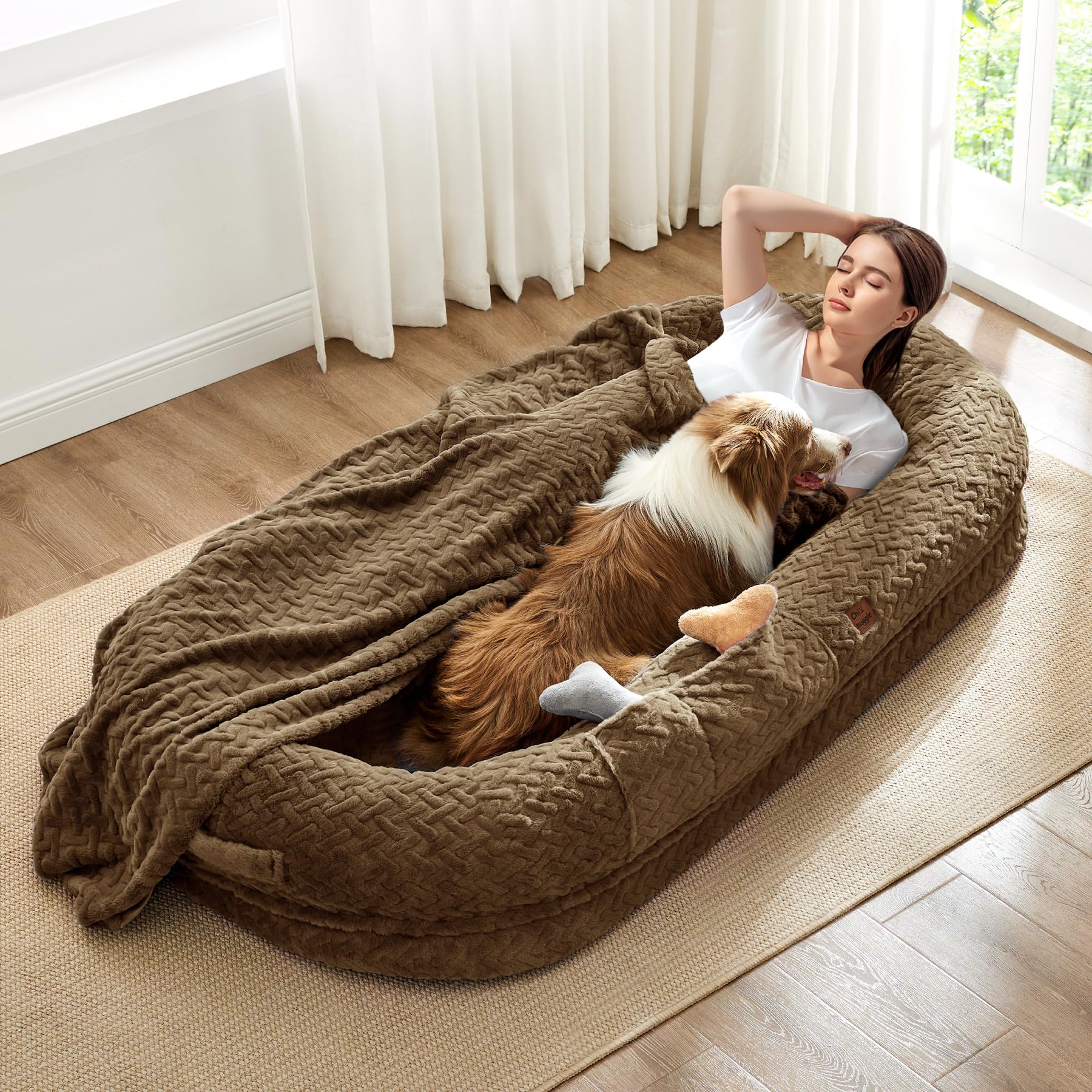ChiXnuggle Orthopedic Human Dog Bed
