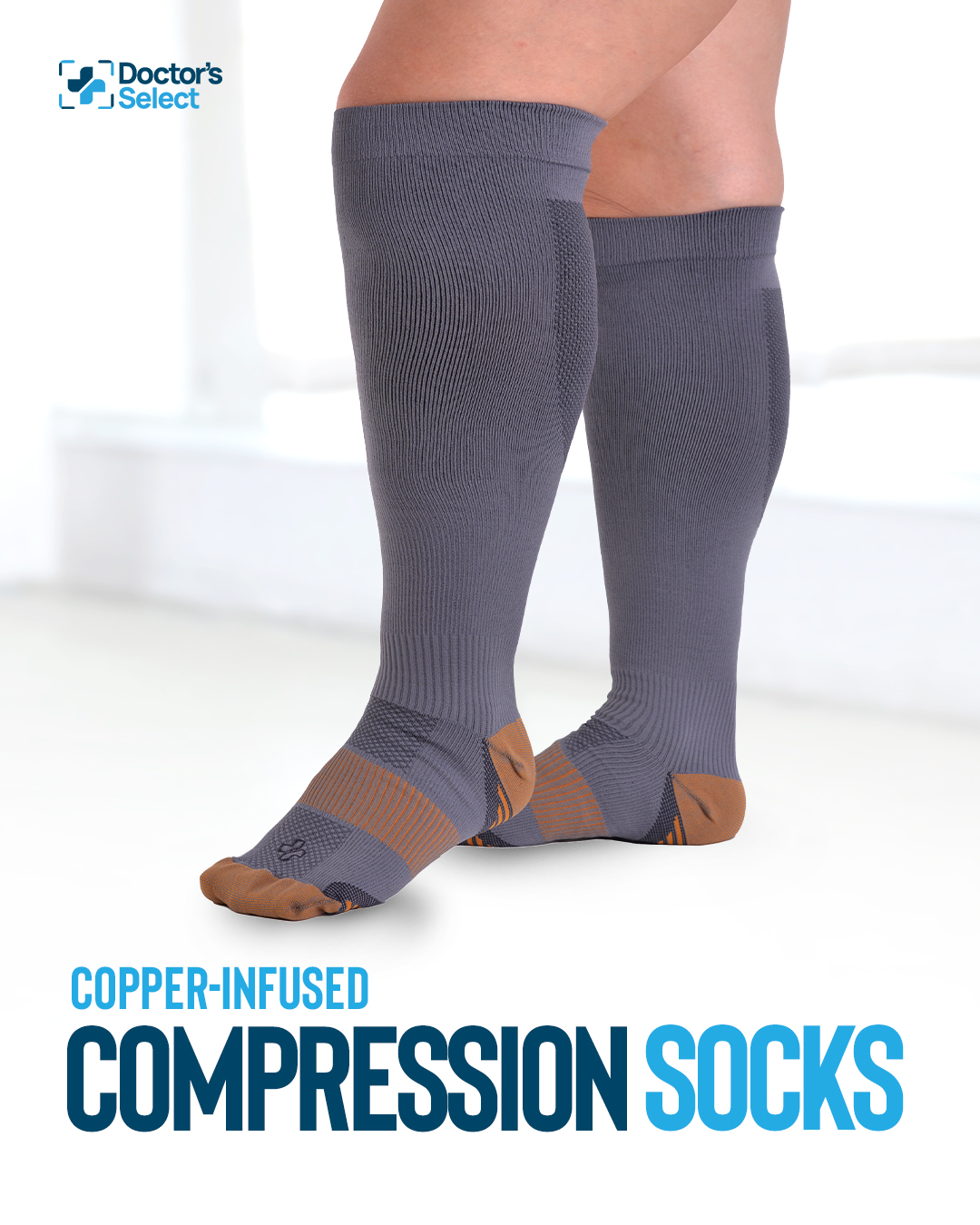 Amazon.com: Doctor's Select Copper Plus Size Compression Socks