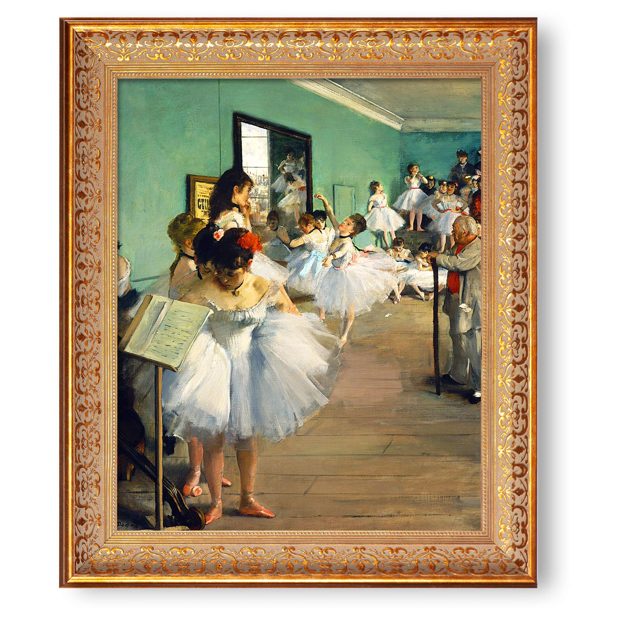 Amazon.com: The Dance Class by Edgar Degas Framed Size:24.5 x 20.5
