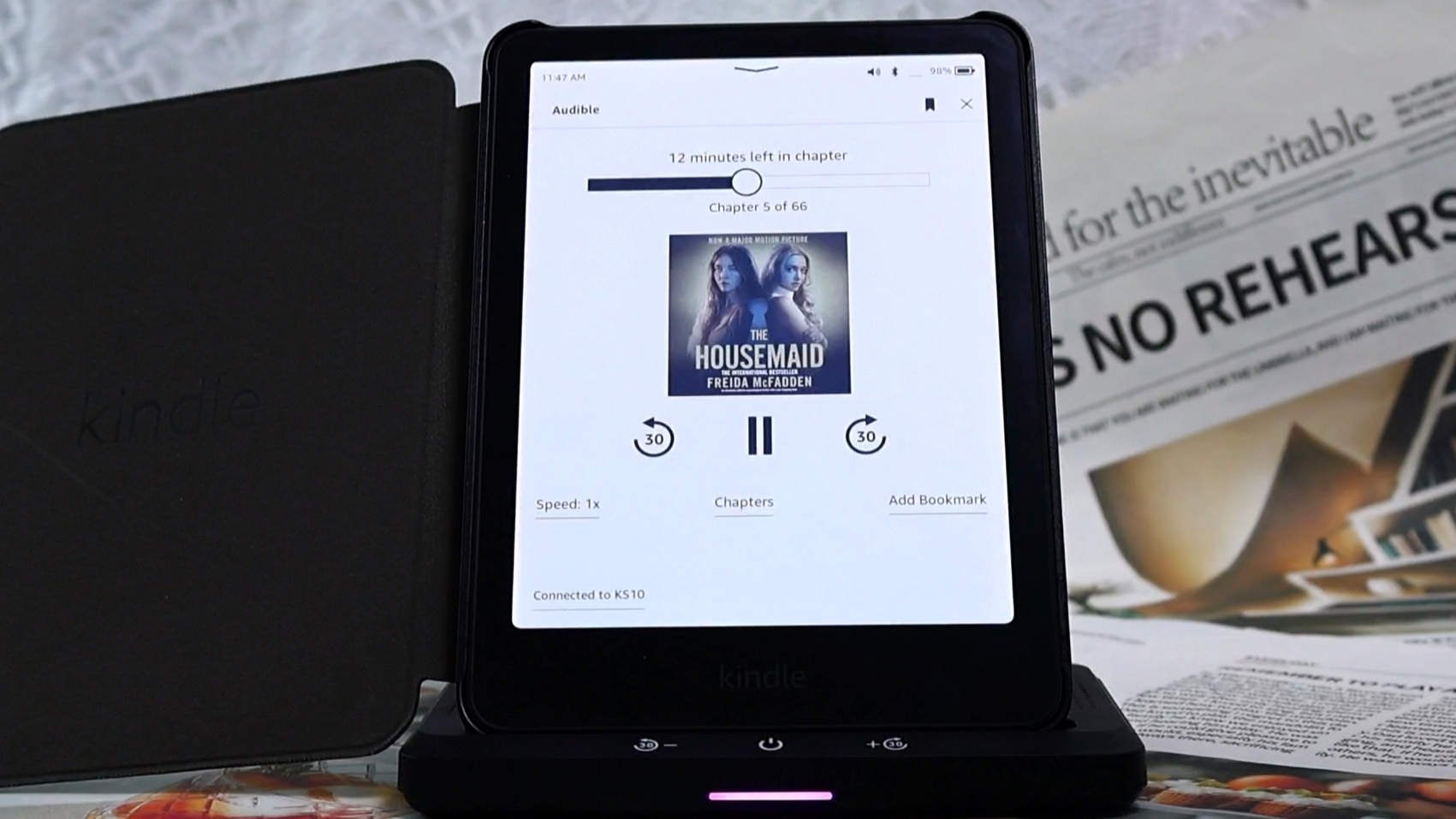 Amazon.com: Wireless Charging Dock with Speaker for Audiobook