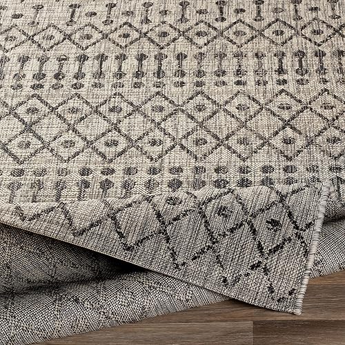 Miniatura 4 de Artistic Weavers Hinata - Alfombra bohemia para exteriores, 12 x 15 pies, color negro