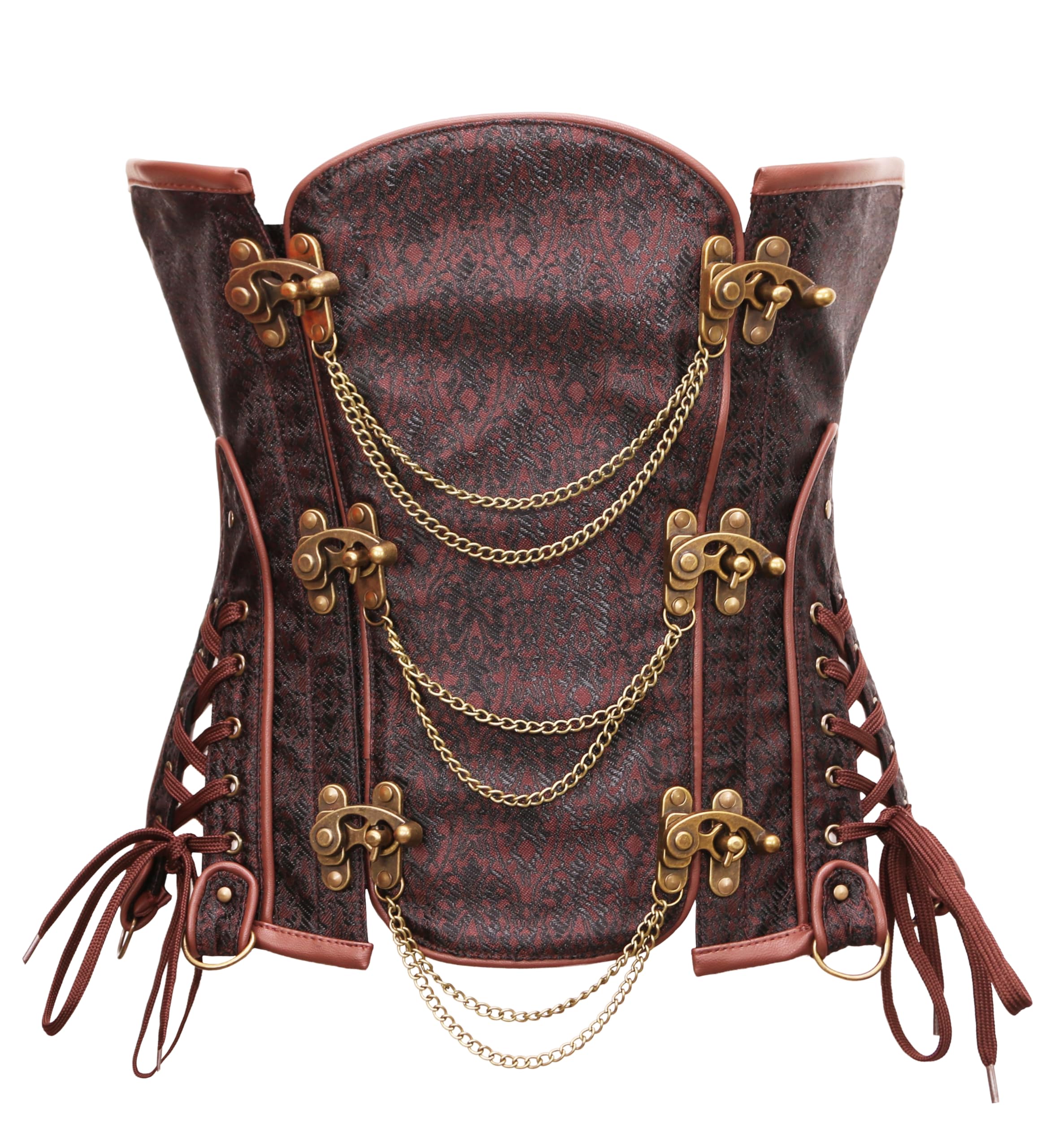 Gothic Steampunk Heavy Duty Waist Cincher Underbust Corset