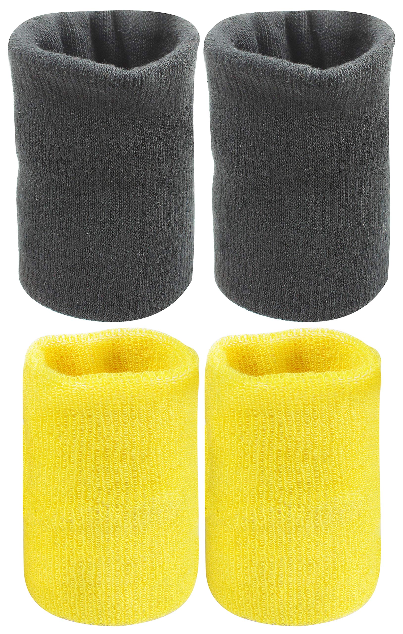 Neska Moda Unisex Black and Yellow Cotton Wrist Band (B07T6ZMBR7) Amazon Price History, Amazon Price Tracker