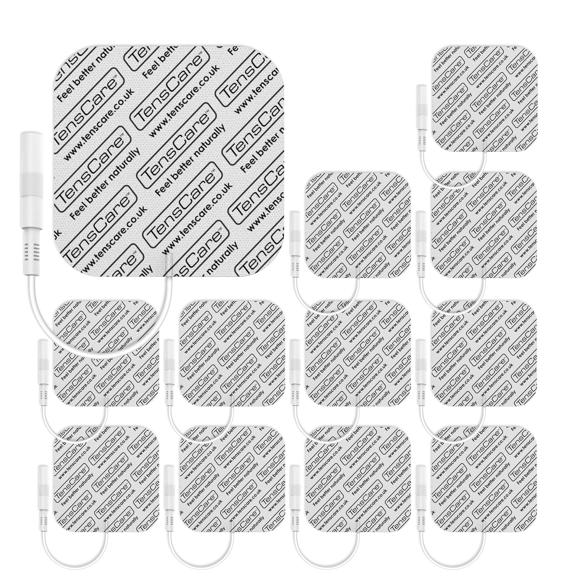 TensCare ECM5050V 50x50 mm Reusable Electrode Pads - Pack of 12 (Eligible for VAT relief in the UK)