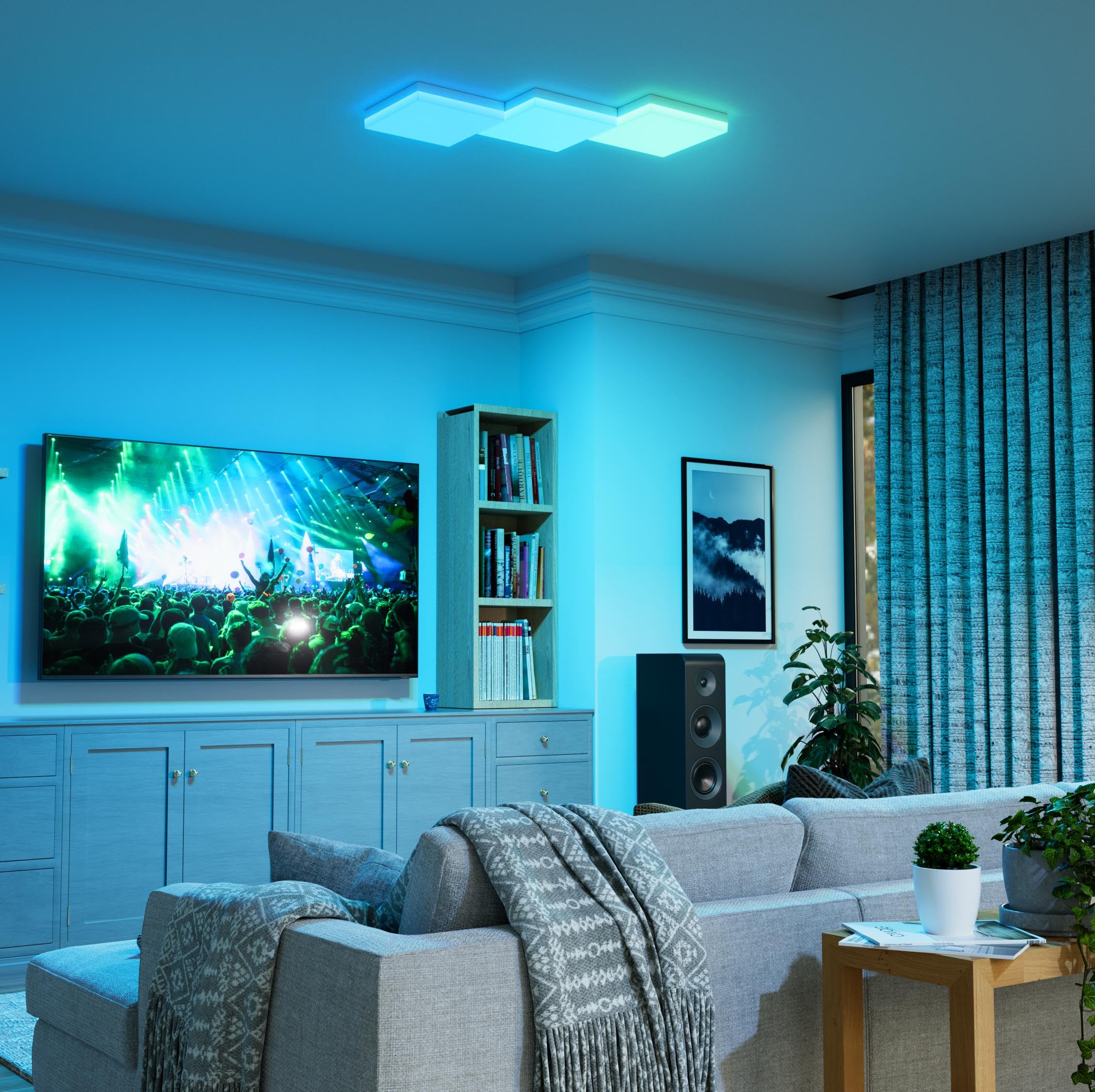 Nanoleaf Skylight Kit de Démarrage, Plafonniers LED Connectés, Pack de 3